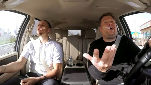 Watch: Stephen Curry croons Disney songs in 'Carpool Karaoke'
