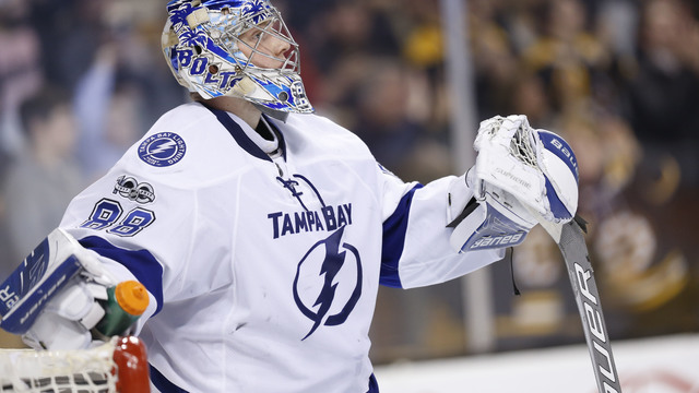 Watch: Vasilevskiy's color-changing mask will blow your mind