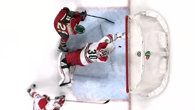 Watch: Ward reaches back to keep puck out of net, stun Pominville