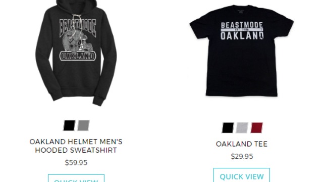 Look: Marshawn Lynch's Beast Mode store selling Oakland merchandise