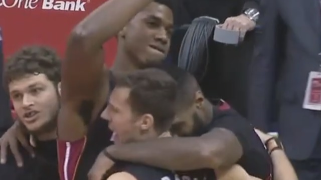 James Johnson's layup, Whiteside's block give Heat season-saving win