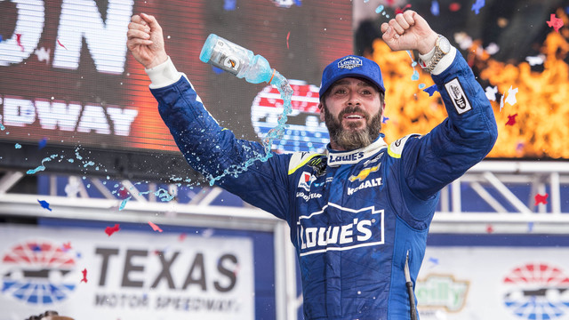 Changed track, same result at Texas with Jimmie Johnson win