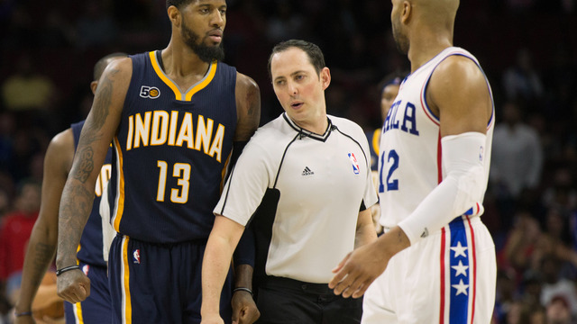 NBA fines Pacers' George, 76ers' Henderson $25K each
