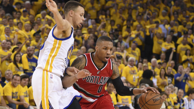 Watch: Lillard sees 'Blazers in 6' rather than Blazers in 7 vs. Warriors