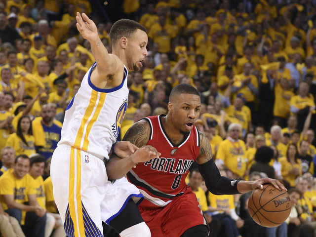 Watch: Lillard sees 'Blazers in 6' rather than Blazers in 7 vs. Warriors