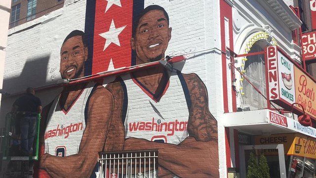 Wizards' Wall, Beal featured on mural at famous D.C. restaurant