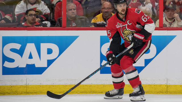 Karlsson to miss season opener, Senators hopeful he suits up Saturday
