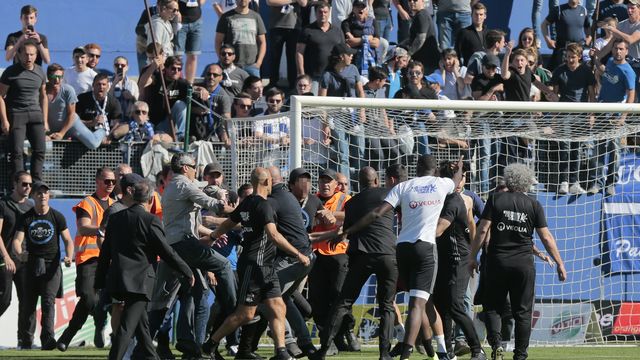 Watch: Match abandoned after Bastia supporters attack Lyon players