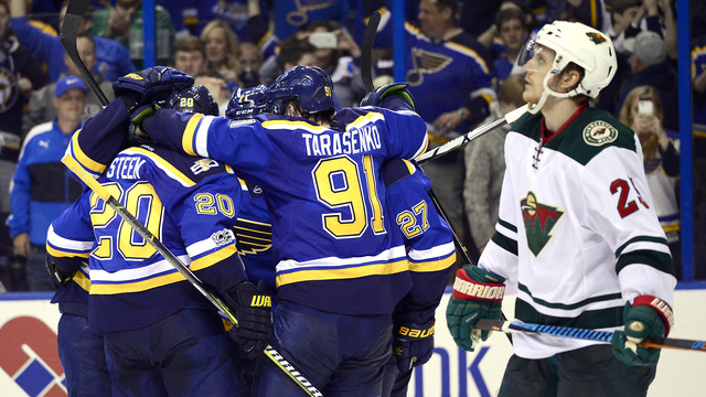 Blues take Game 3, put Wild on brink of elimination