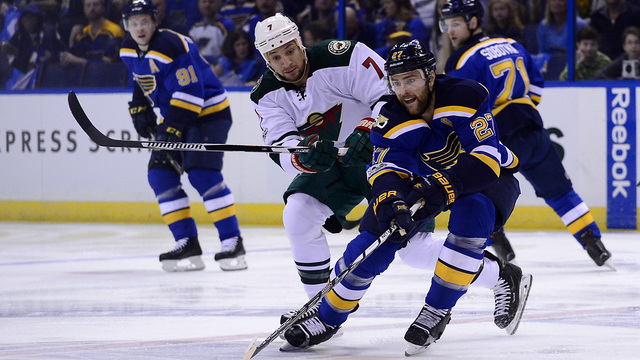 Blues take underwhelming route to commanding 3-0 series lead