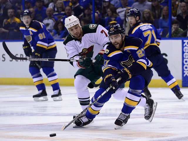 Blues take underwhelming route to commanding 3-0 series lead