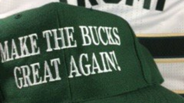Wisconsin governor makes Bucks-themed MAGA hat for Trump