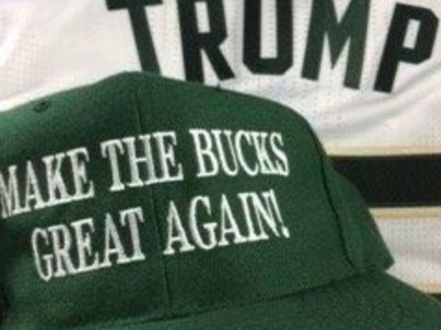 Wisconsin governor makes Bucks-themed MAGA hat for Trump