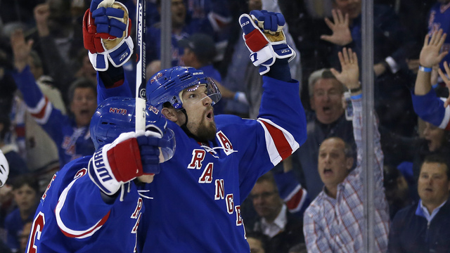 Watch: Nash overpowers Price from in close to give Rangers lead