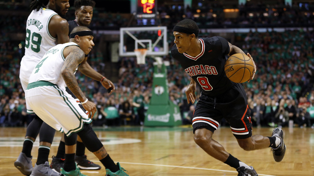 Rondo flirts with triple-double as Bulls take 2-0 series lead
