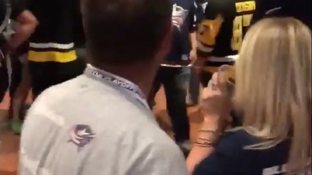 Watch: Penguins fan sucker punches Blue Jackets fan after loss