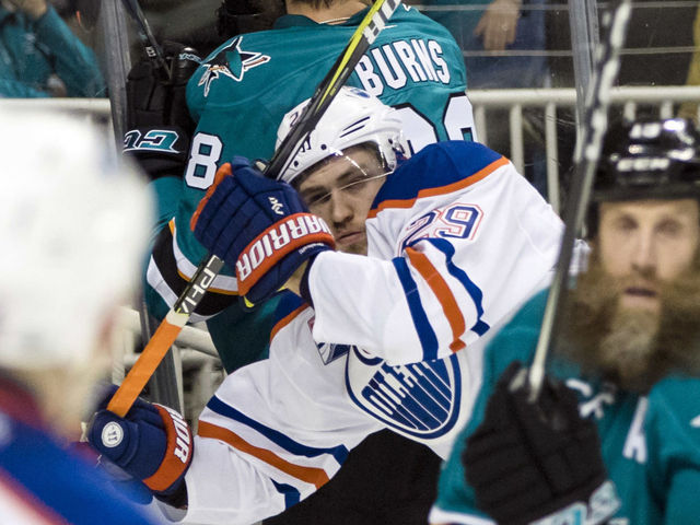 Oilers' Draisaitl gets maximum fine for spearing Sharks' Tierney