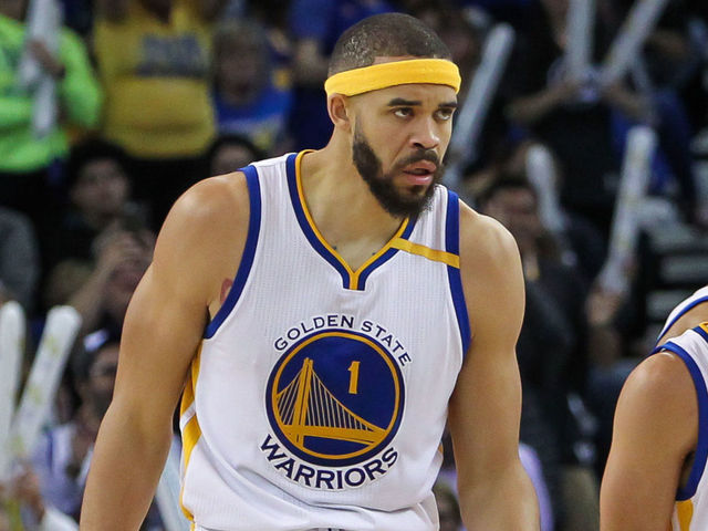 Watch: Warriors' McGee throws ball off Lillard's face