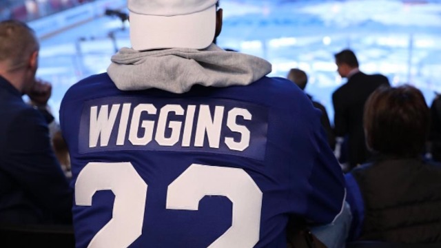 Andrew Wiggins rocks custom jersey to Game 4 of Leafs-Capitals