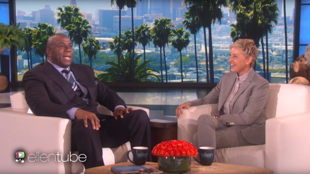 Watch: Magic Johnson laments turning down Nike stock on 'Ellen'