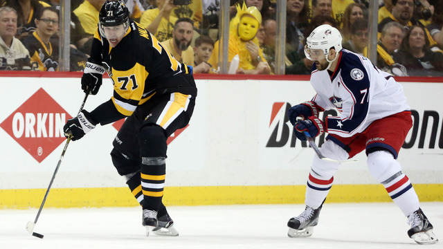 Malkin ties career high for points in playoff series