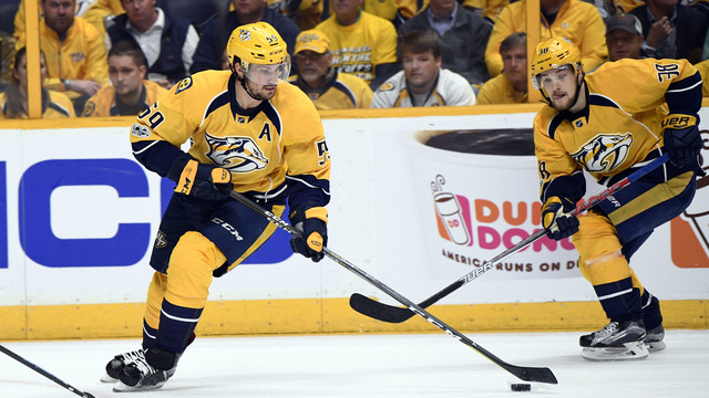 Watch: Predators' Josi finishes pretty passing play for big insurance goal