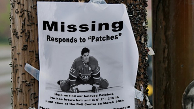 They're looking for Max Pacioretty in Montreal