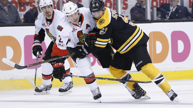Bruins' Spooner benched for Game 5 with restricted free agency looming