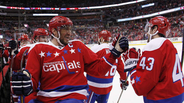 Ovechkin channeled his inner couch potato while Caps scored in his absence