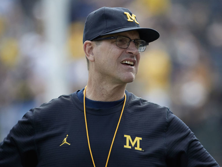 Harbaugh: Michigan to wear alternate uniforms in 2017 game | theScore.com