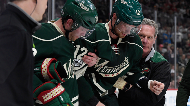 Report: Eric Staal suffered concussion on headfirst crash into boards