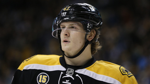 Bruins' Krug out at least 3 weeks with fractured jaw; will miss start of season
