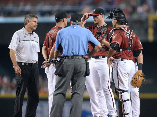 Lovullo on Miller's tight forearm: 'It's really unfortunate'