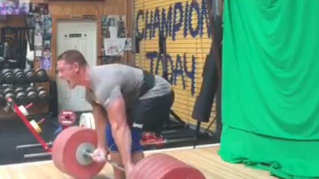 Watch: John Cena celebrates 40th birthday with 602-pound deadlift
