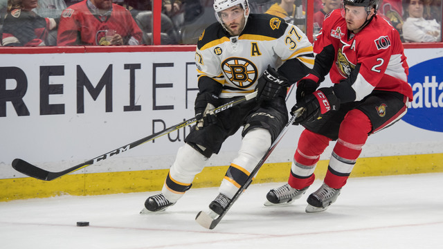 Bruins' Bergeron played all season with sports hernia