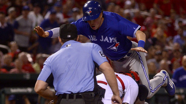 Jays, Cards marvel at Coghlan's home-plate leap: 'It's like I saw a unicorn'