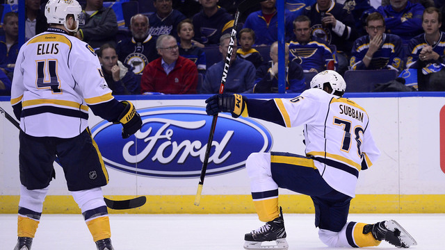 Watch: Subban's blasts from the point lead to 3 Predators goals