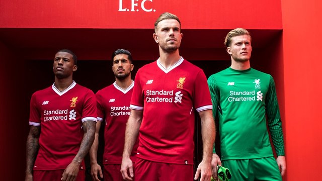 Liverpool unveils retro home kit to mark 125th anniversary