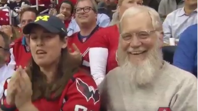 Watch: Letterman rocks insane beard at Capitals-Penguins game