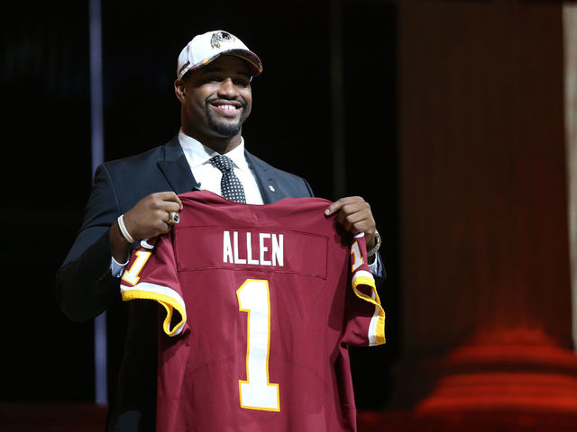 Report: Redskins lose 1st-rounder Allen for year to foot injury