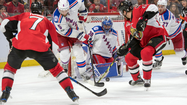 Senators set shots record in win over Rangers