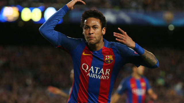 Neymar rubs elbows with Warriors, OBJ after Game 2 of NBA Finals