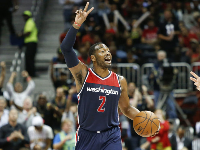 Watch: Wall caps off Wizards' 20-3 run with step-back jumper in Thomas' grill