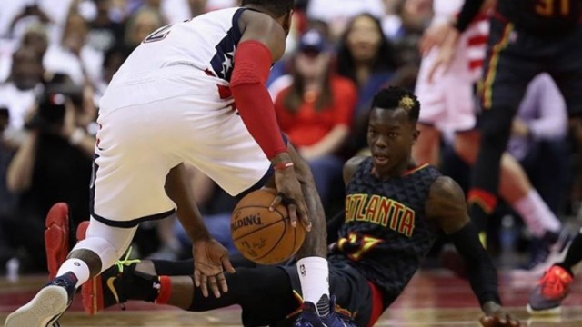 Wall takes parting shot at Schroder after Wizards oust Hawks