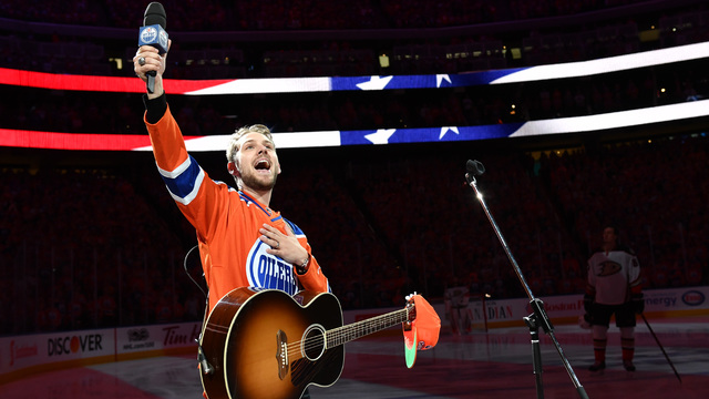 Brett Kissel: 'My cowboy hat goes off to' Oilers fans for singing U.S. anthem