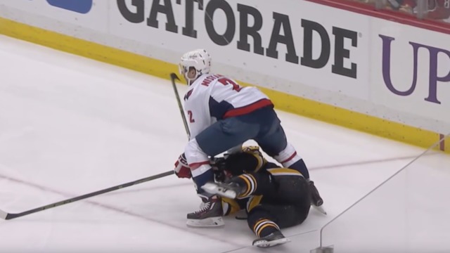 Capitals' Niskanen ejected for cross-checking Crosby in the head