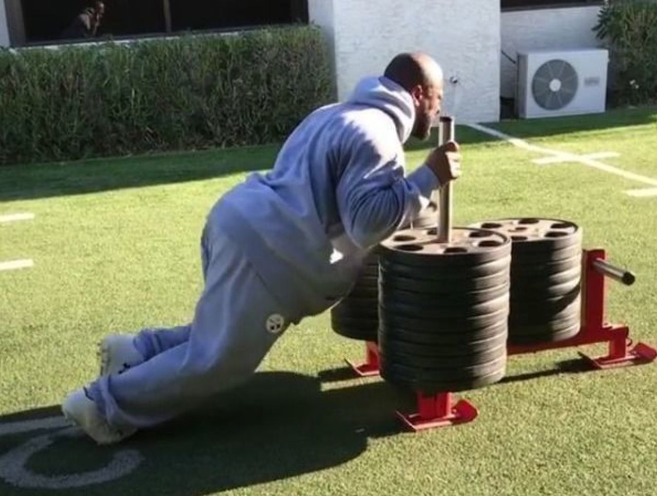 James Harrison Is an Insane Beast On the Sled