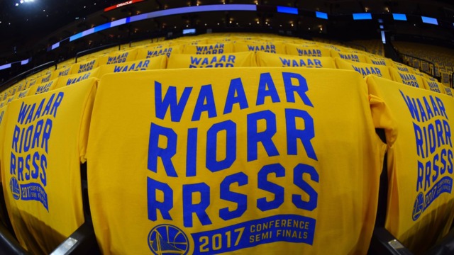 Twitter roasts Warriors over giveaway shirts for 'We Believe' night