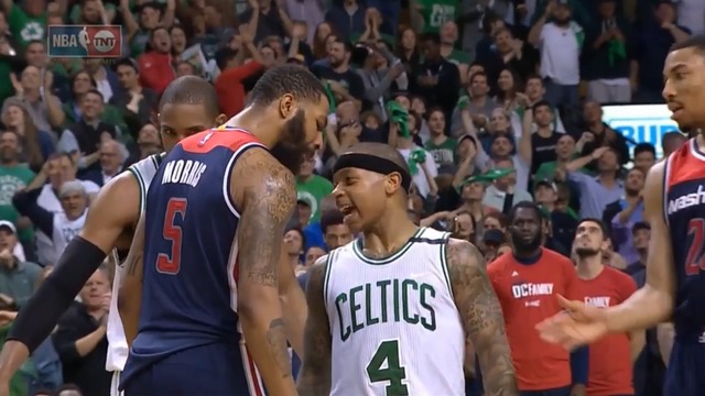 Watch: Isaiah talks major smack after baiting Markieff into and-1 foul