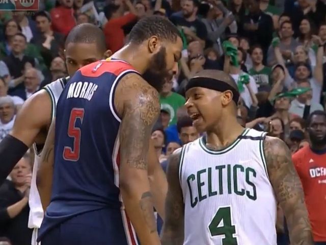 Watch: Isaiah talks major smack after baiting Markieff into and-1 foul
